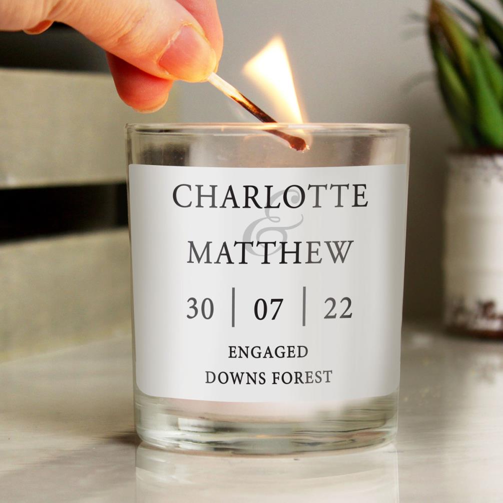 Personalised Couples Jar Candle Extra Image 3